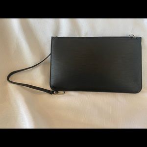 Black Louis Vuitton Epi Wristlet